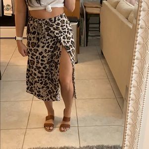 Cute leopard wrap skirt